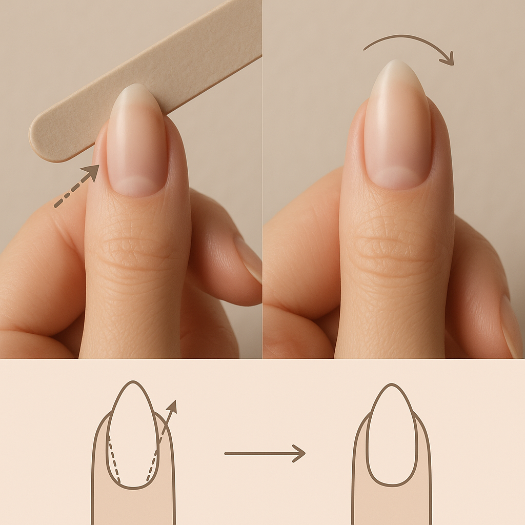 Jak piłować paznokcie migdałki