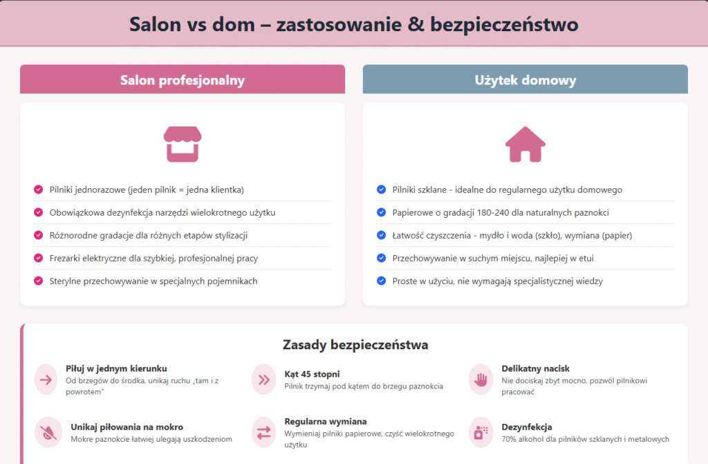 Salon vs dom – zastosowanie & bezpieczeństwo