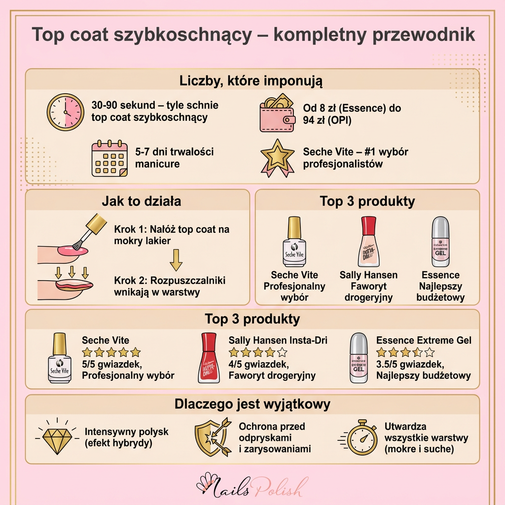 Czym jest top coat szybkoschnący?