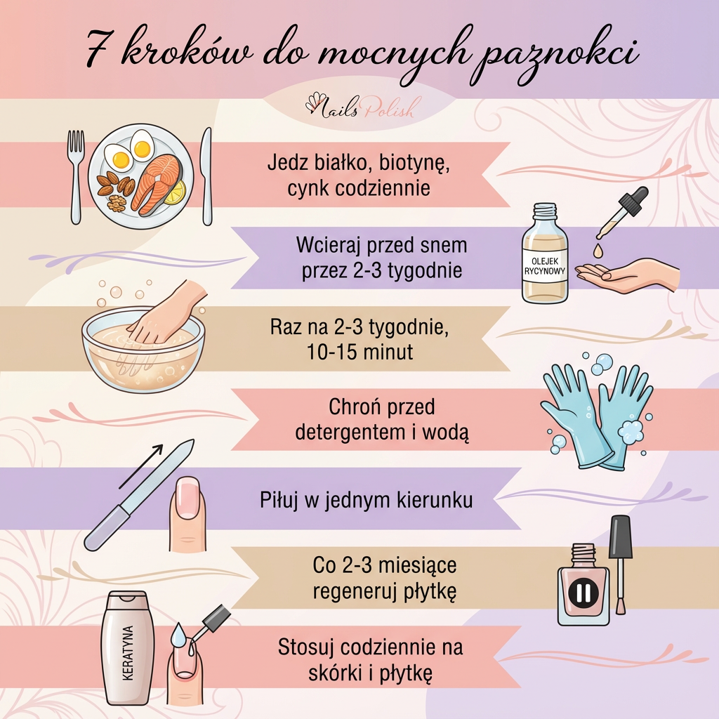 jak utwardzić paznokcie żeby się nie łamały