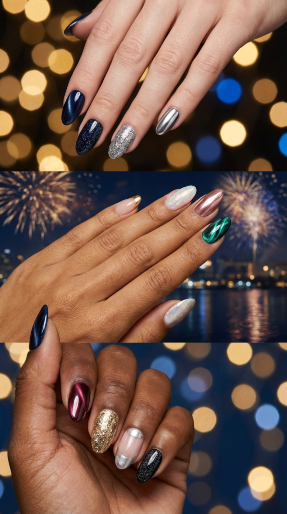 modne kolory lakieru na sylwestra