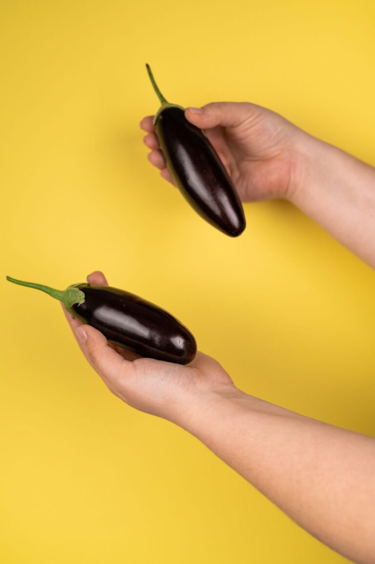 Bakłażanowe paznokcie – manicure
