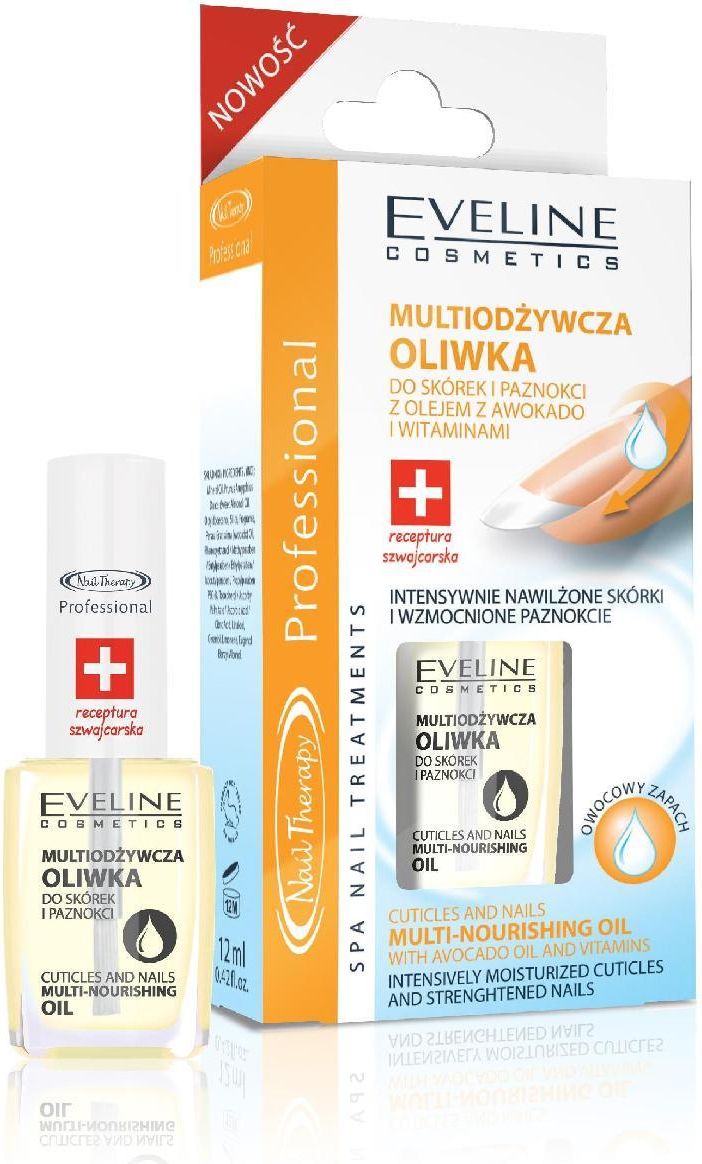 Eveline Nail Therapy lakier odżywka oliwka 12 ml