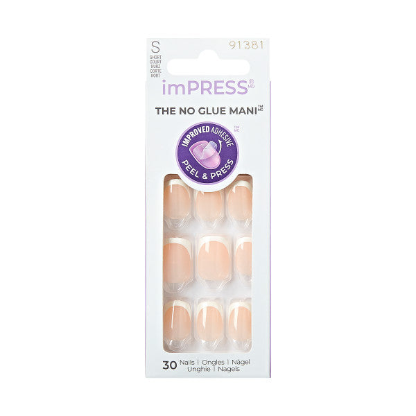 KISS imPRESS Classic French press-on nails tipsy samoprzylepne z fabrycznym klejem