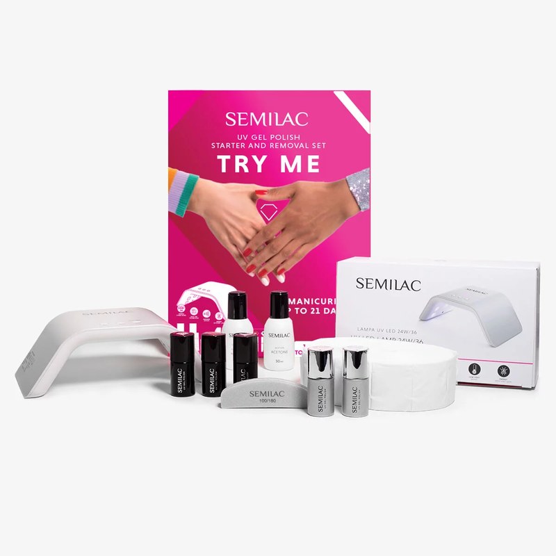 Semilac Try Me – konfigurowalny zestaw startowy do hybryd z lampą LED 24W/36