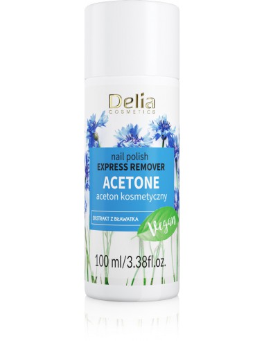 Delia Cosmetics aceton kosmetyczny do paznokci sztucznych i naturalnych 100 ml