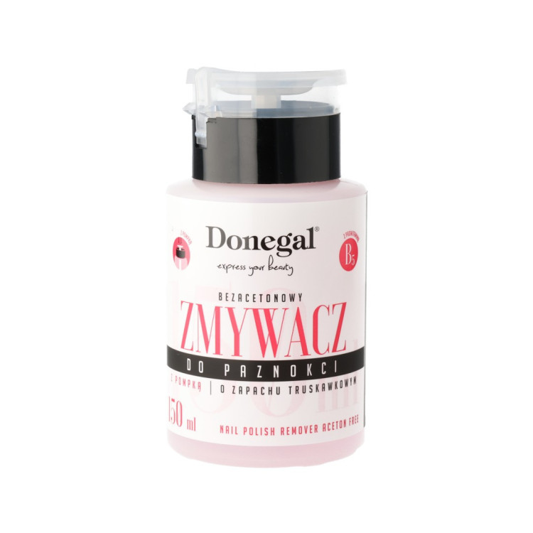 Donegal bezacetonowy zmywacz do paznokci z dozownikiem 150 ml