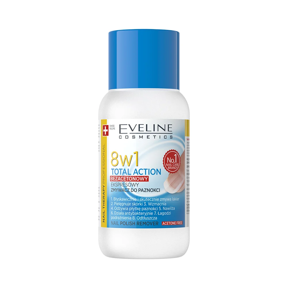Eveline Nail Therapy Professional zmywacz do paznokci 8w1 Total Action 150 ml